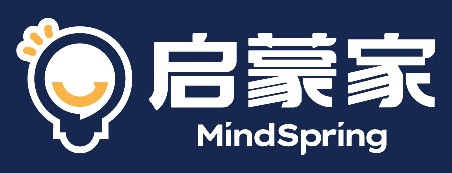 启蒙家管理咨询顾问公司横版标志(蓝底版)